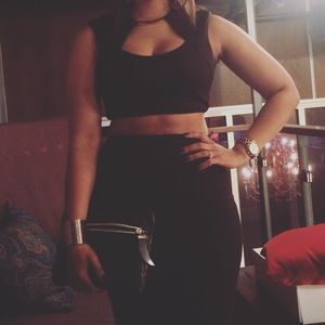 Quilted Black two piece set